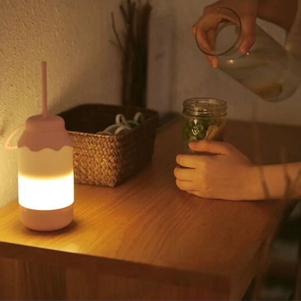 Творческий Телескопический Dimmable ночник зарядка через Usb ребенка кормление