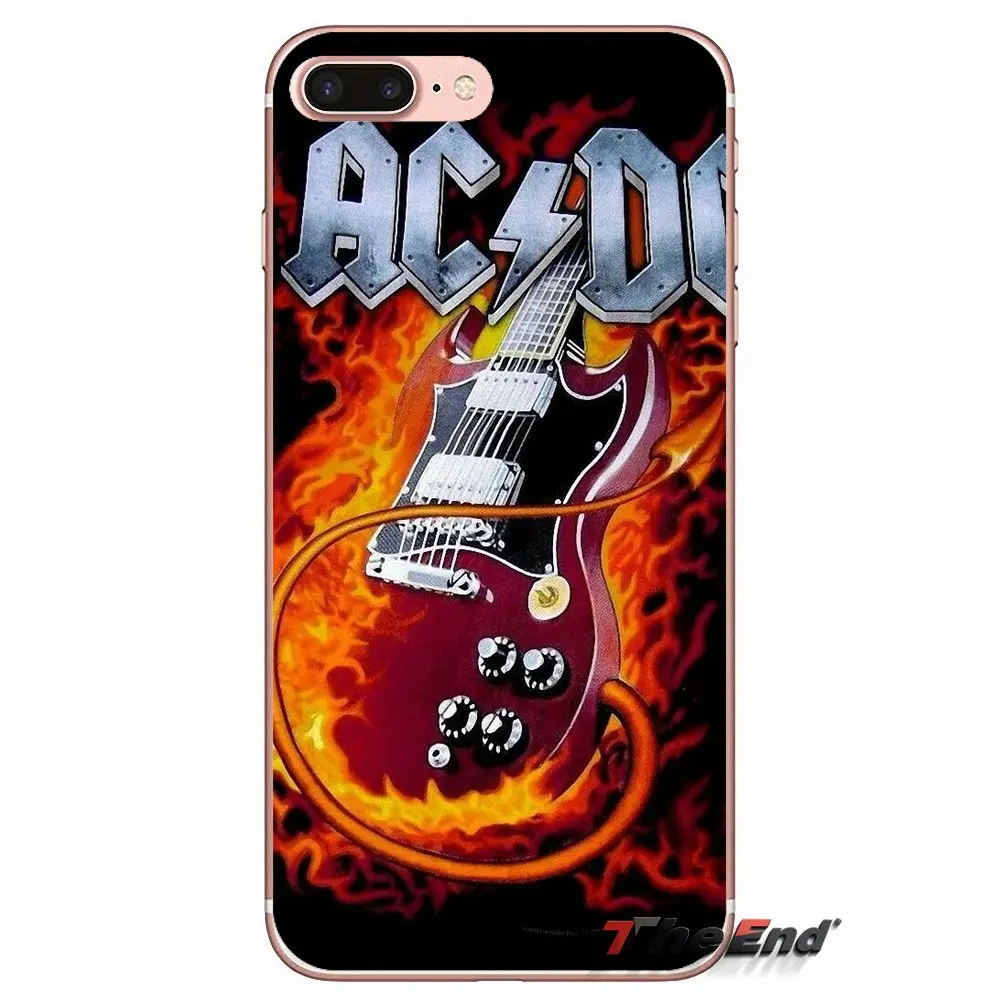 Аксессуары Сумка Чехол музыкальная группа ACDC AC DC для iPhone X 4 4S 5 5S 5C SE 6 6S 7 8 Plus Samsung