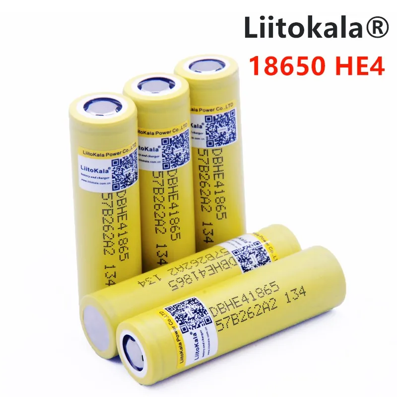 100% LiitoKala для HE4 2500 mah литий ионный аккумулятор 18650 аккумуляторная батарея 3 7 V Максимальная мощность 5А 10А