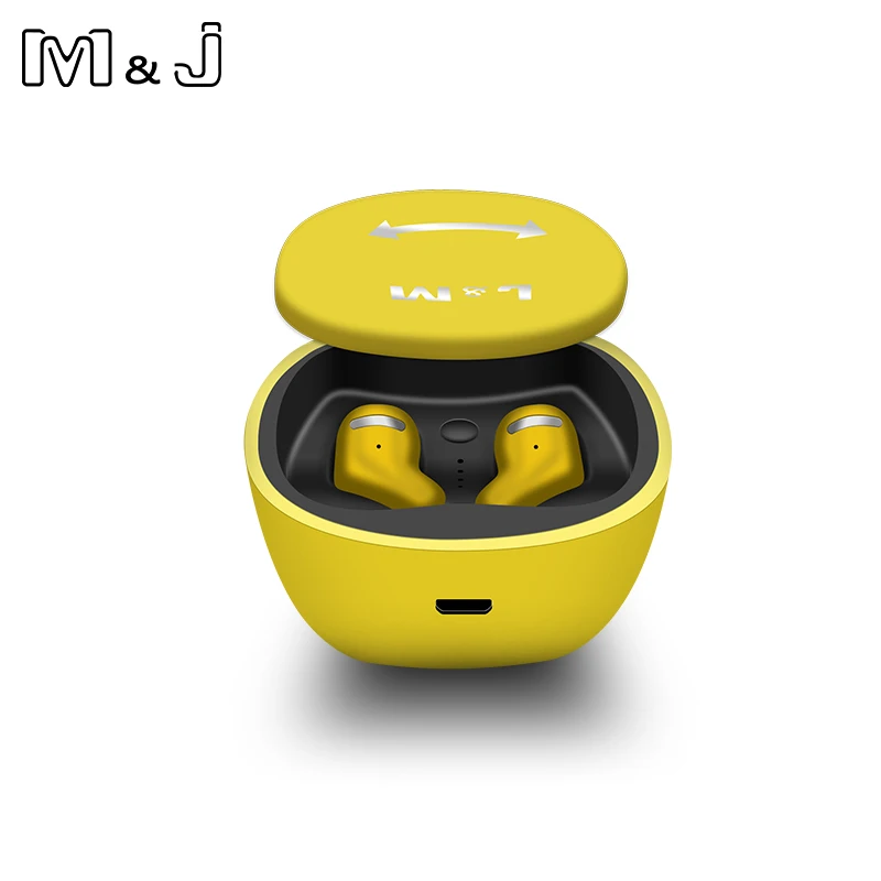 M & J наушники вкладыши TWS Bluetooth 5 0 беспроводные стерео Бас звуком шумоподавление