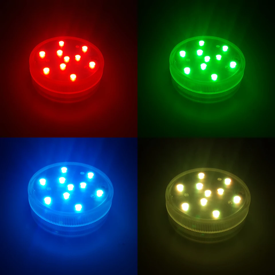 1 светодиодный подводный светильник RGB Водонепроницаемый погружной для бассейна