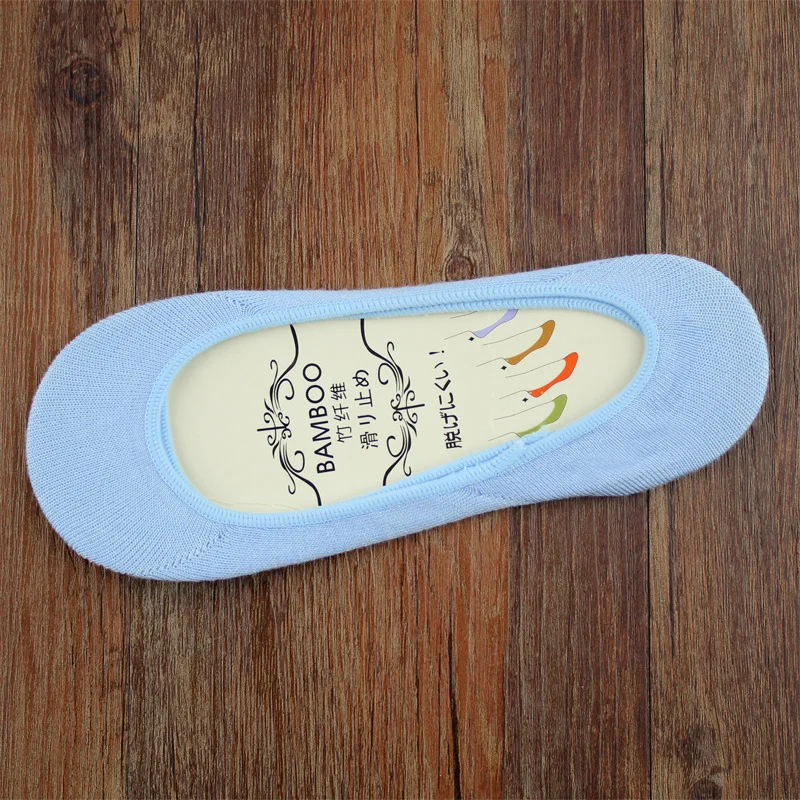 5 Pairs Fashion Spring Summer Invisible Boat Socks Women Funny Slippers Thin Shallow Colors Sexy Mouth Bamboo Fiber No Show Sock | Женская
