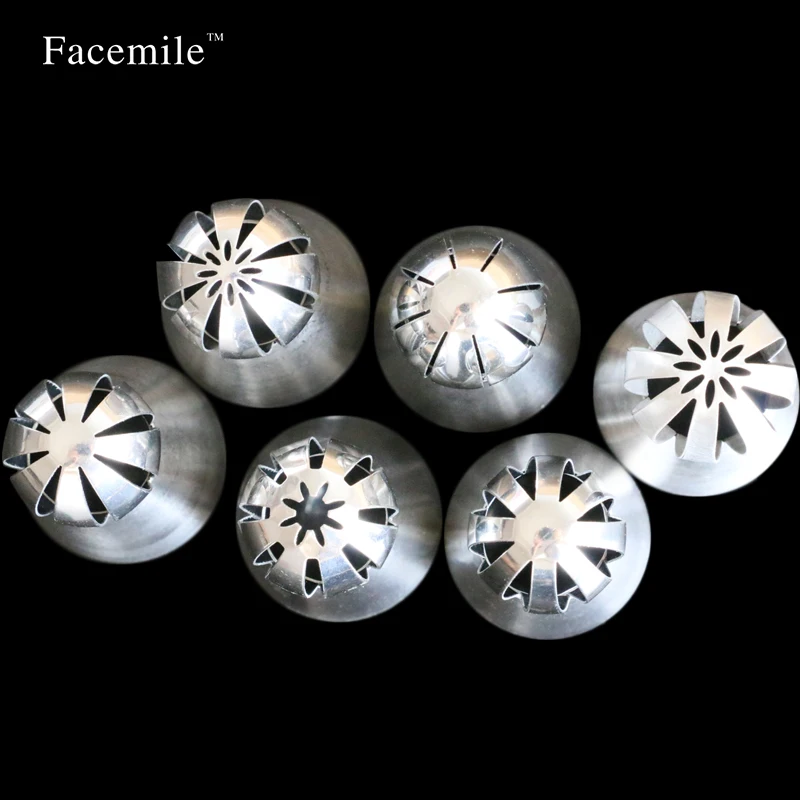 6 шт. насадки для выпечки из нержавеющей стали|baking tools|nozzles pastrypastry tips |