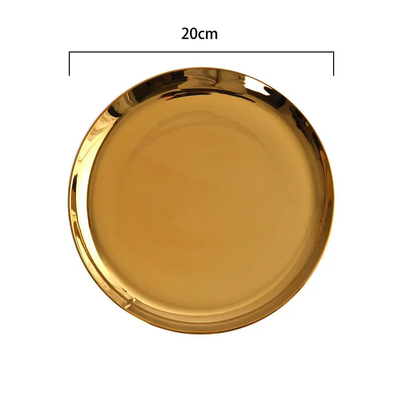 Golden 10 inch dish Золотой творческий набор в скандинавском стиле, покрытие керамики, костяного фарфора, чашка для кофе и молока с ложкой для посуды, высококачественный подарок на день рождения и любовь - Цвет: Golden 10 inch dish