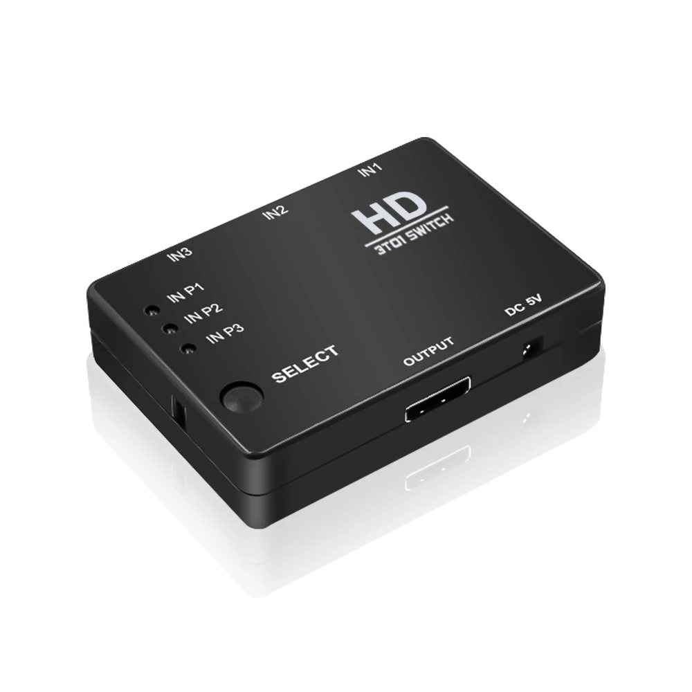 Kebidu 3 порта видео HDMI переключатель разветвитель Box Hub для PS3 Xbox ONE HDTV DVD мониторы +