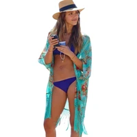 2021 summer women fashion beach cover up ladies sexy swimsuit bathing suit cover ups cape kaftan kimono knits beach wear shirt