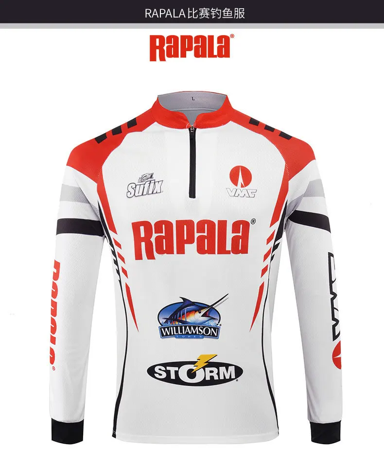Rapala/брендовая одежда для рыбалки; рубашка с длинными рукавами; быстросохнущая дышащая одежда с защитой от УФ-лучей; свободная одежда с длинными рукавами