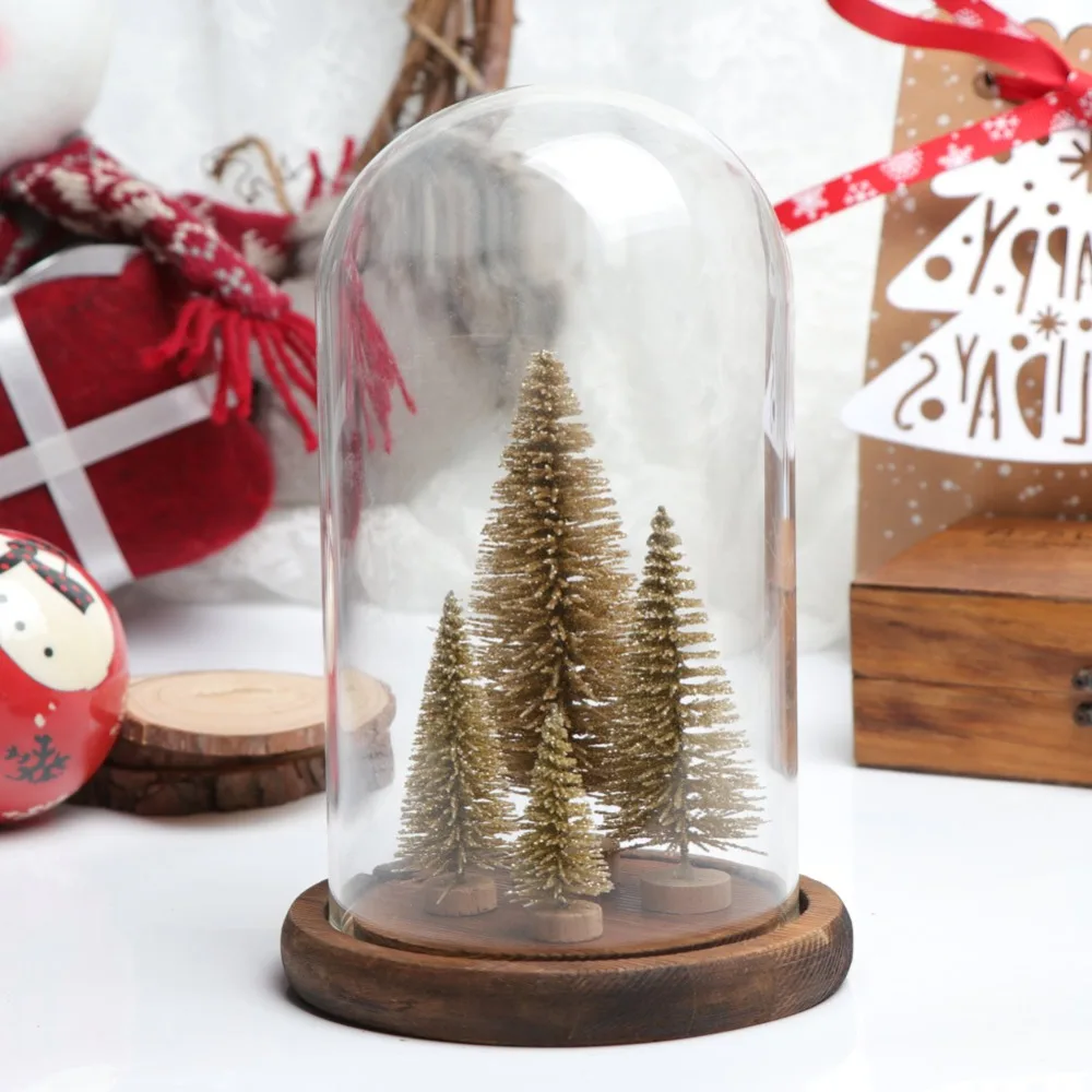 OurWarm 24 шт Сделай Сам Снежный Мороз маленькая сосновая елка новогодняя продукция Мини Рождественская елка помещается на рабочий стол Рождественское украшение