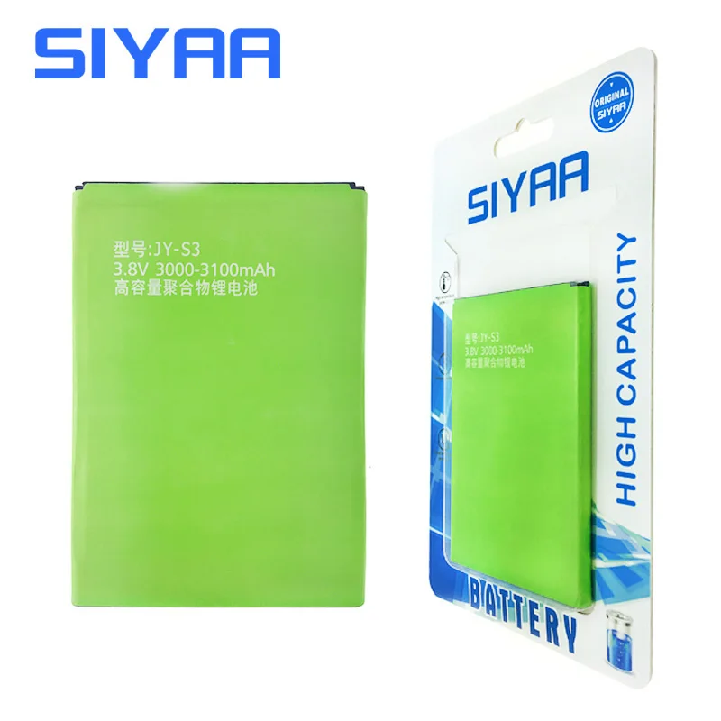 Оригинальный SIYAA JY S3 Батарея для Jiayu JYS3 высокое Ёмкость 3000 мА/ч 3100 лучшее качество