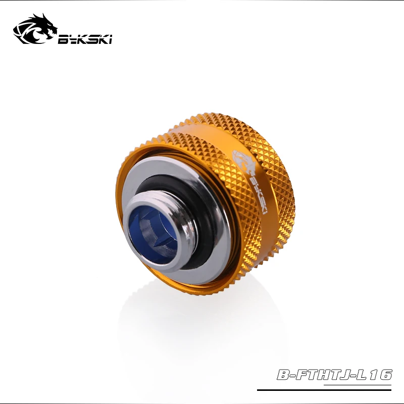 BYKSKI фитинг для жесткой трубки OD16mm более зашитный кожук Резиновые Сжатие для рук Медь фитинг G1/4' использовать для PMMA/PETG полосы по заданой ширине и длине трубки