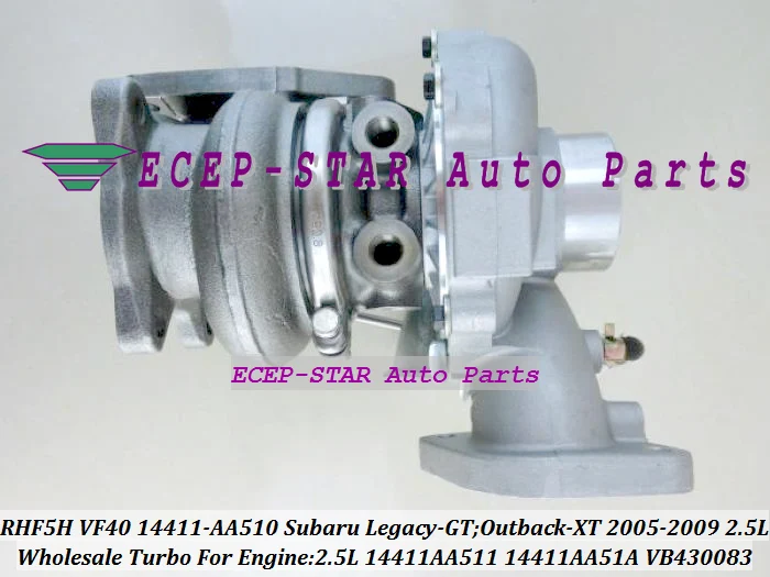 RHF5H VF40 ВА 430083 ВБ 14411-AA510 14411 AA510 AA51A 14411-AA511 Турбо для SUBARU Outback XT Legacy GT 2005-09 2.5L