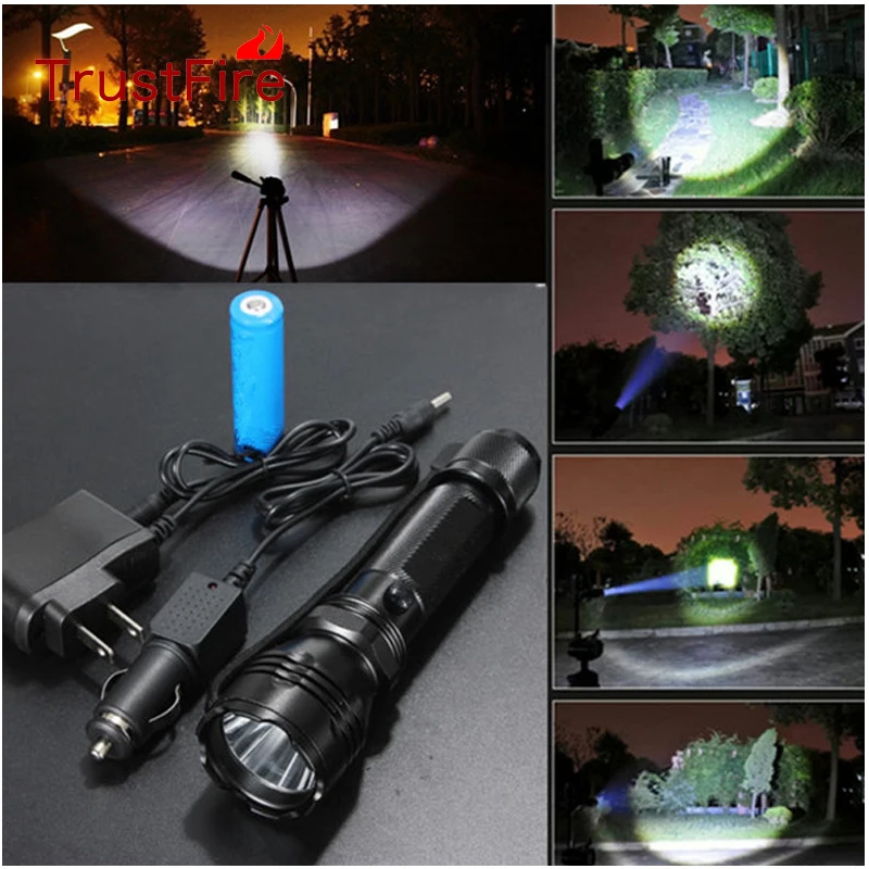 Высококачественные водонепроницаемые светодиодные фонарики 5 режимов 18650 лм|led