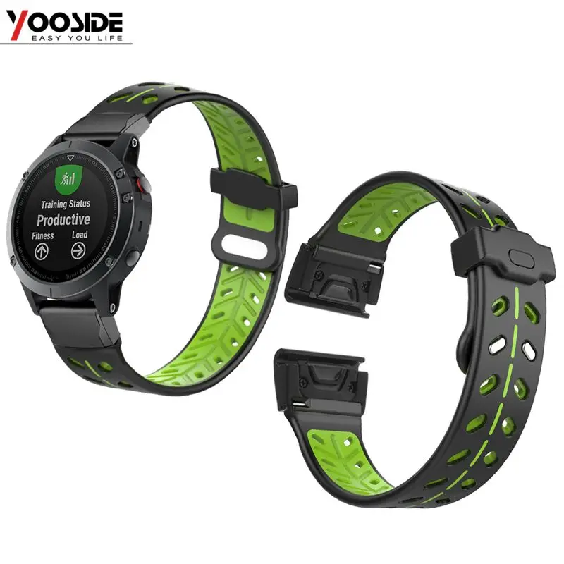 Ремешок для часов Garmin Fenix 5X/5X Plus/3/3 HR/D2/origin Mk1 Специальная двойная Пряжка