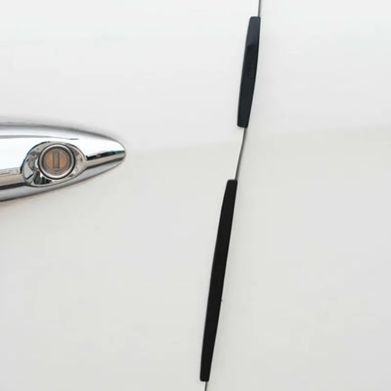 Hiyork 8 шт./компл. защитные насадки на края полоски стайлинга автомобилей Молдинги защита машинной двери полосы универсальный авто с запасным защитным устройством наклейки
