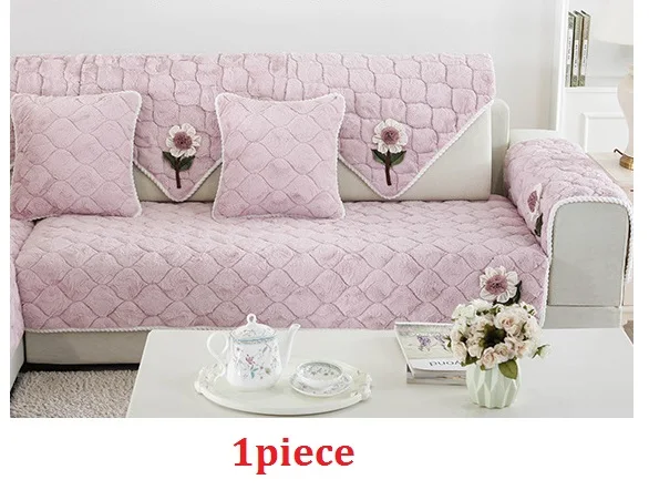 02 color 1PCS Многоразмерный пасторальный дизайн, чехол для дивана, полотенце, сделай сам, Цветочный декор, плюшевый чехол для дивана, чехол для гостиной, диванные коврики, 4 цвета - Цвет: 02 color 1PCS