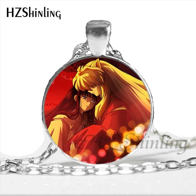 8 NS-00792 Inuyasha и Кагоме Цепочки и ожерелья с Стекло стимпанк ювелирные изделия для Для женщин Косплэй утверждающий кулон Цепочки и ожерелья s HZ1 - Окраска металла: 8