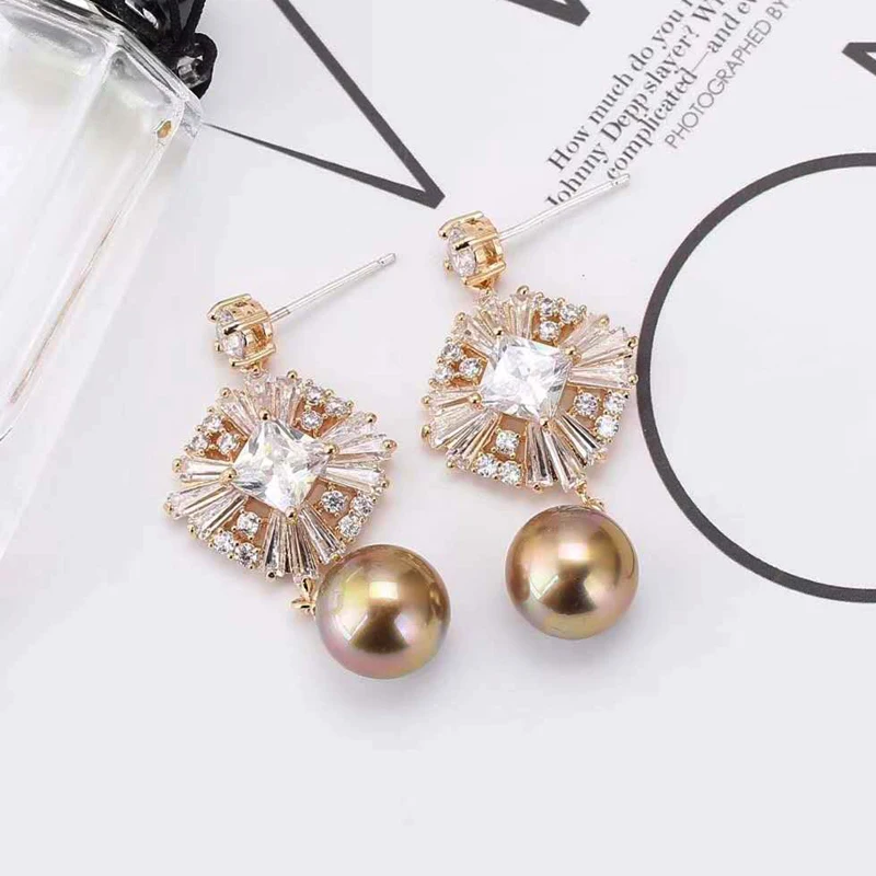 HIBRIDE New Luxury Similated Pearl Drop Earrings For Bridal Jewelry Fashion Design Pendant Brincos Earring E-902 | Украшения и