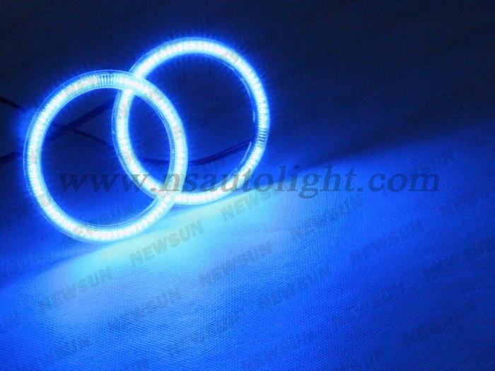 Авто Halo Кольцо 3014 SMD Фара 60 65 72 обхват груди-80, 85, 90, 100 105 110 115 120 125 140 145 мм лампы "ангельские глазки" для автомобиля Kit светодиодных моторная машина для глаз