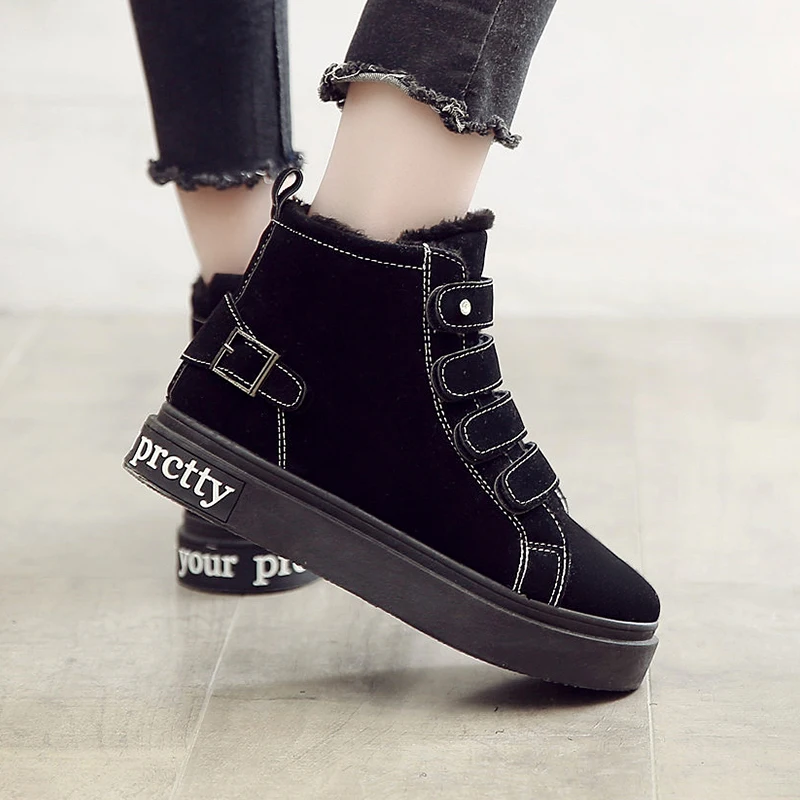 Chaussures femme зимние сапоги на платформе черный кружево до женская повседневная