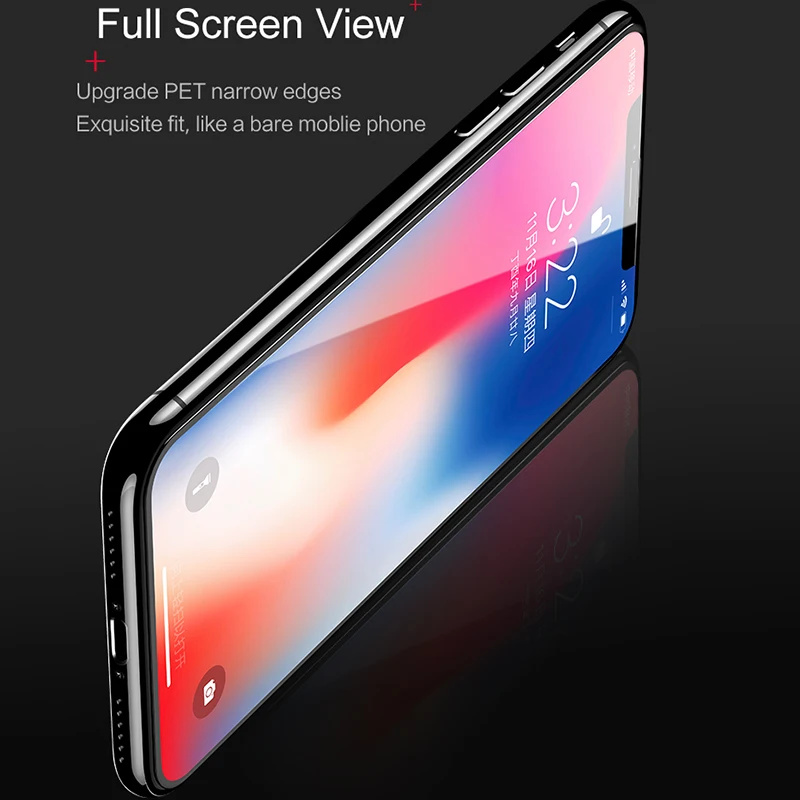 USAMS Защитная пленка для iPhone X 3D полная защита 0 33 мм закаленное стекло