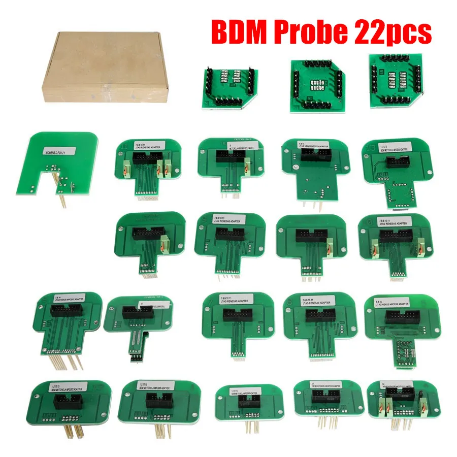 Светодиодный набор LED программатор BDM Металл Нержавеющая сталь 2 в 1 с BDM зонд 22 шт. адаптеры для сим карт программатор BDM KTAG KESS FGTECH ECU REMAP - Цвет: BDM Probe 22pcs