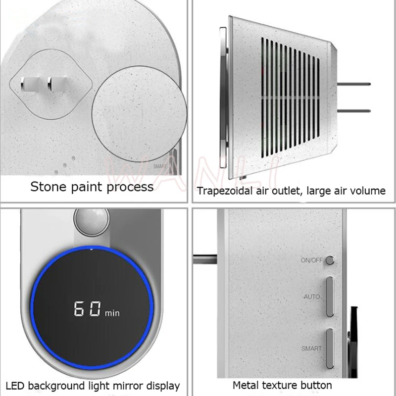 

220V 4W Human Body Induction Purification Deodorizer Timing Induction Sterilizer Shoe Cabinet Toilet Sterilizer