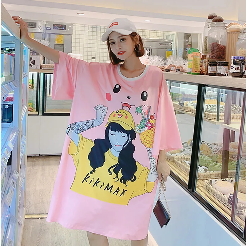 Футболка женская одежда 2019 Топы уличная мода Графическая Мода kawaii печатных