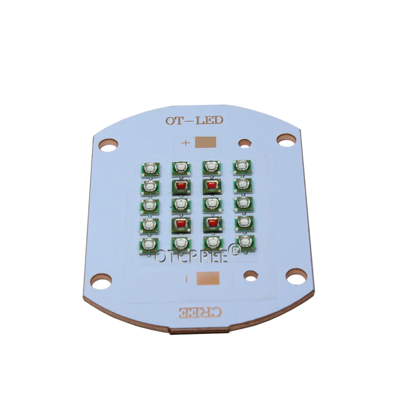Customized 50W 60W Cree XP E Plant Grow Multi Chip LED Lamp Light XPE 620NM+ Royal Blue 450NM Diode Mixed On Copper PCB|Подвесные