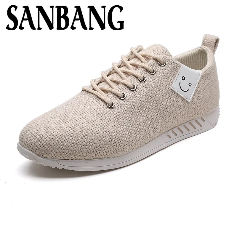 Новое поступление весна комфорт Для мужчин повседневная обувь s парусиновая