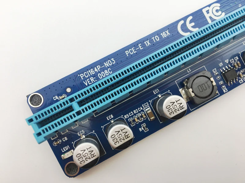 VER008C Molex 6 pin PCIE PCI E Express 1X к 16X расширитель платы 60 см USB 3 0 кабель для майнинга