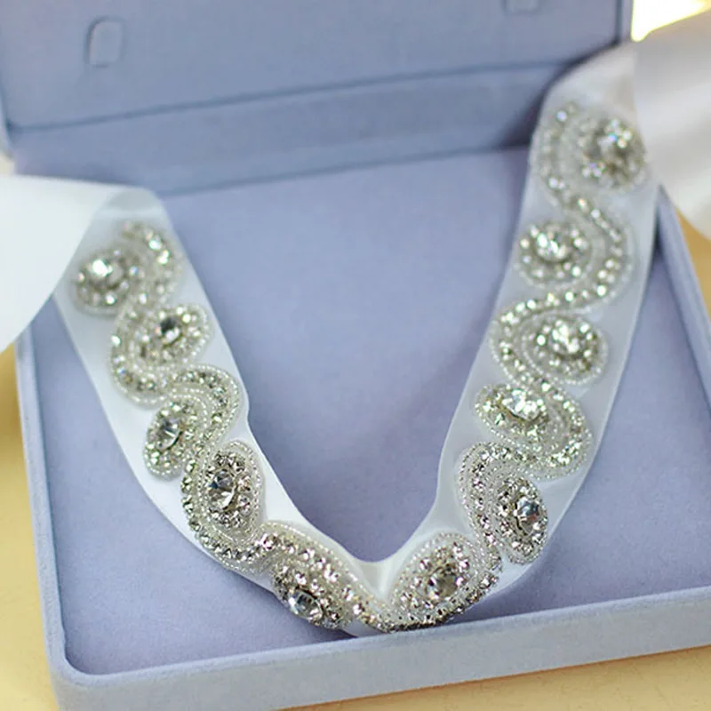 Свадебные аксессуары реальное изображение Скидка хрустальные бусины блестящие