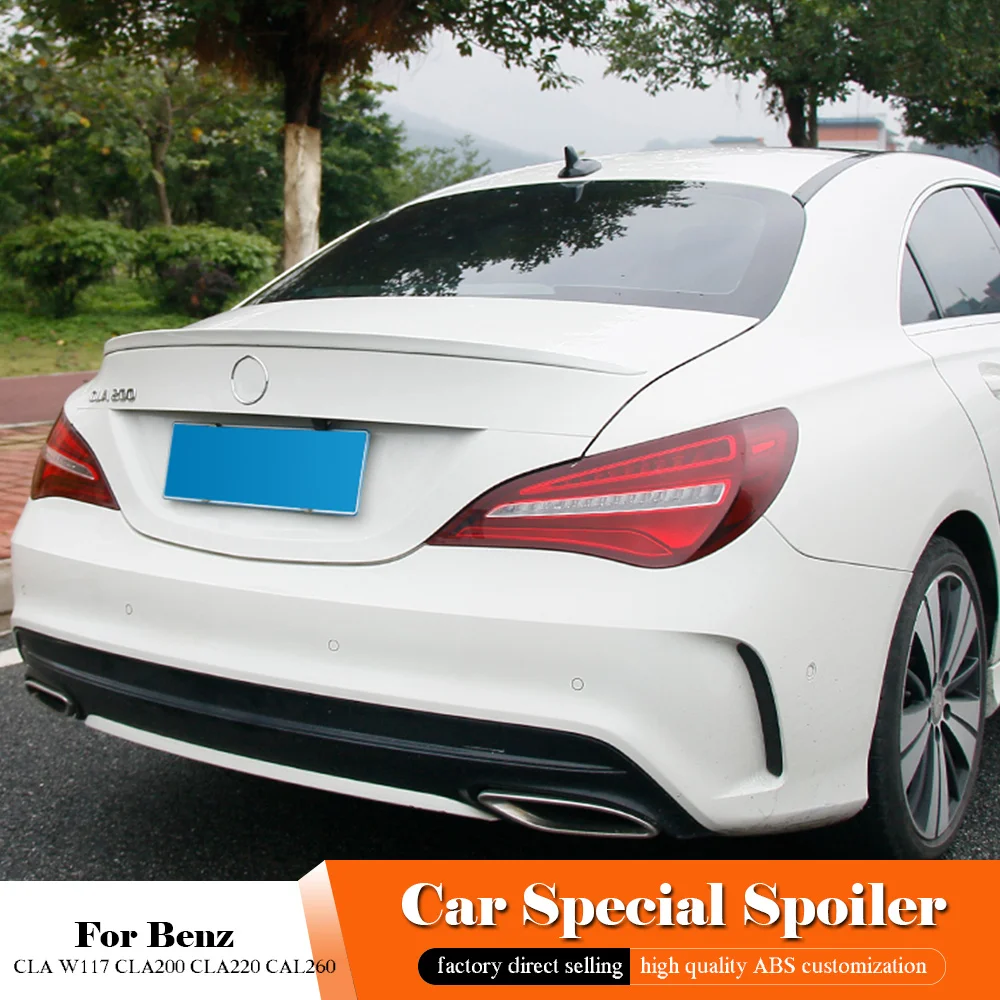 Подходит для Benz CLA W117 CLA200 CLA220 CAL260 черный спойлер на крыше 2014 2015 2016 2017 2018 задний
