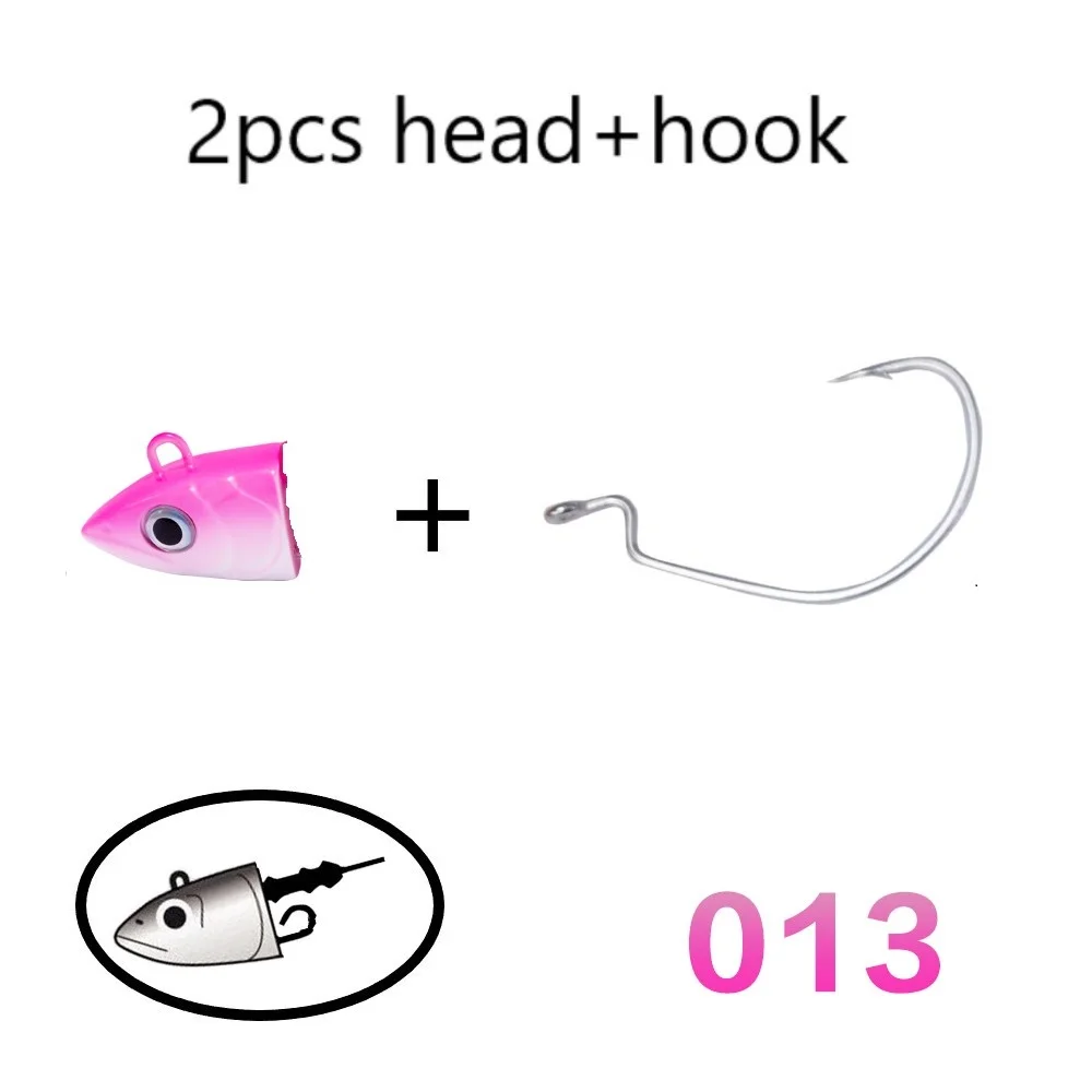 013 Hunthouse черный minnow jig head Рыбалка Мягкая приманка, червь крючок 100 мм 25 г, новые рыболовные приманки мягкая Щука плавающая приманка muskies - Цвет: 013