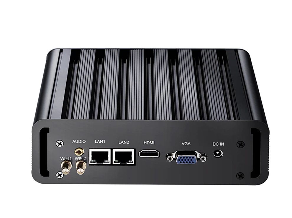 Мини компьютер Dual LAN Мини ПК Core i3 5005U i5 5200U i7 5500U Celeron 2955U Windows 10 2* последовательный порт wifi usb ПК