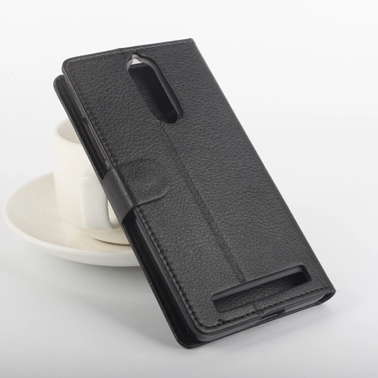 For Lenovo K5 Note Phone Case Folio Flip Pure Color Lichee Pattern PU Leather Wallet Cover Cash/Card Slots SH | Мобильные телефоны