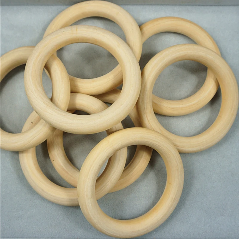 Круглые деревянные бусины 50 шт./лот 40/45/50/55/60 мм|wood ring bead|beads diycircle beads |