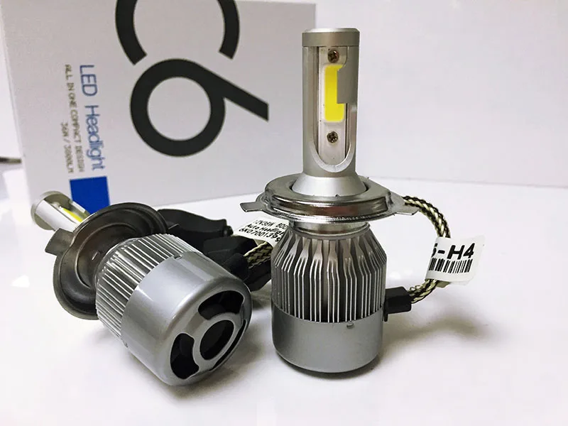 1 шт. комплект автомобильных светодиодных фар H1/H3/H4/H7/H11/9005/9006/880/881/H27/9012 6000K 12 В 24 |