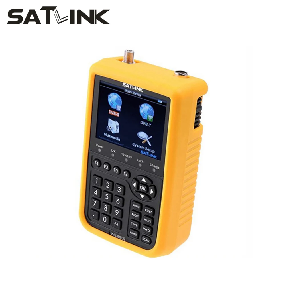 Спутниковый искатель SATLINK WS6909 для DVB S & T combo satfinder 3 5 дюймовый ЖК дисплей|finder tools|finder