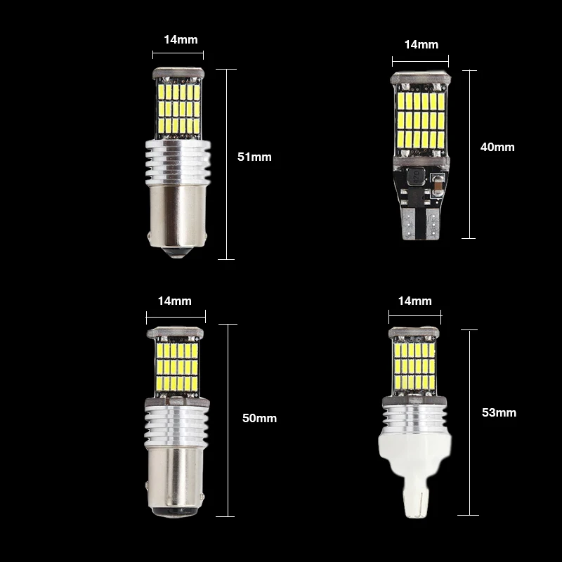 1 шт. Автомобильные светодиодные лампы T15 T20 1156 BA15S P21W W16W 45SMD 4014|lamp white|lamp lamplamp led 4014 |