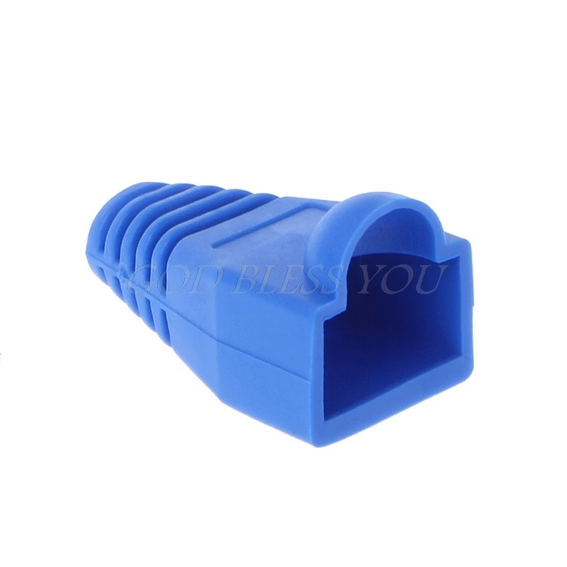 Кабели TCAM Ethernet 100 шт. CAT5E CAT6 RJ45 колпачки сетевой кабель натяжные сапоги
