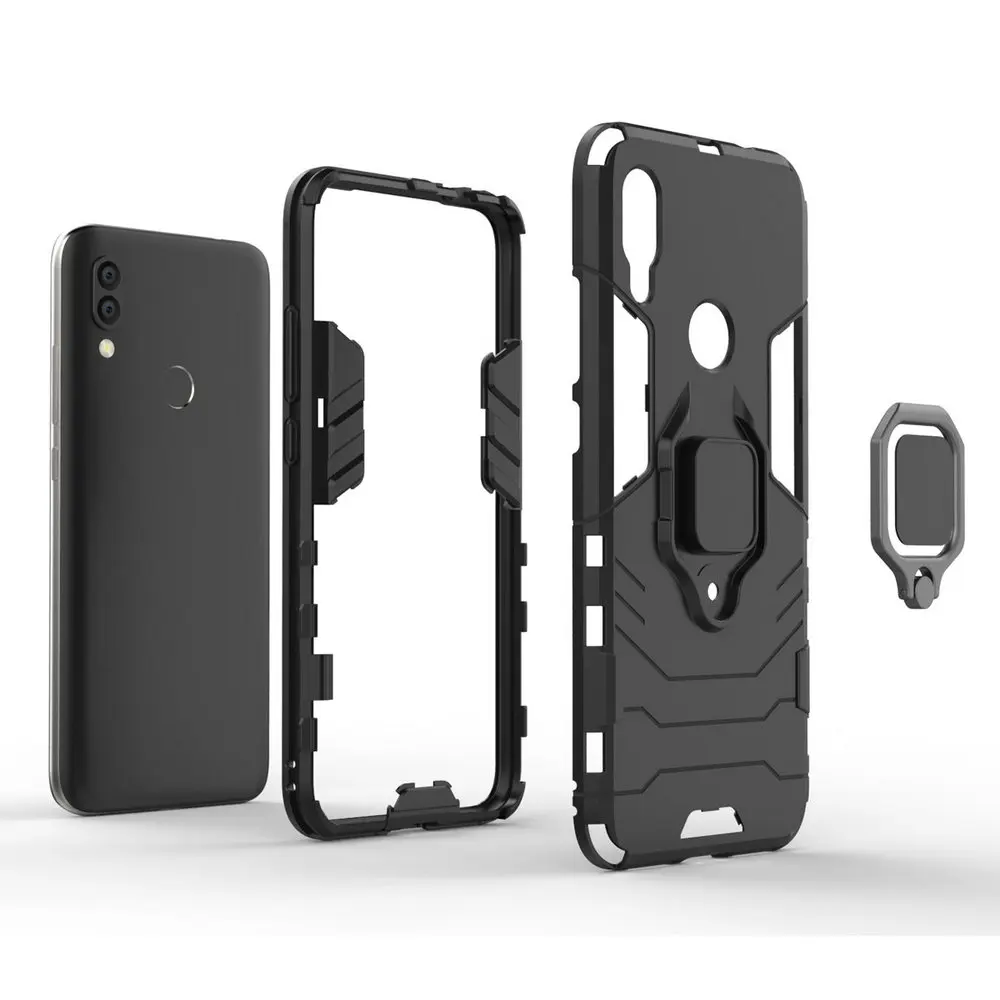 Армированный чехол с 3D кольцом для Xiaomi Redmi 7 Redmi7 Note Pro 16 гб 32 64 автомобильный