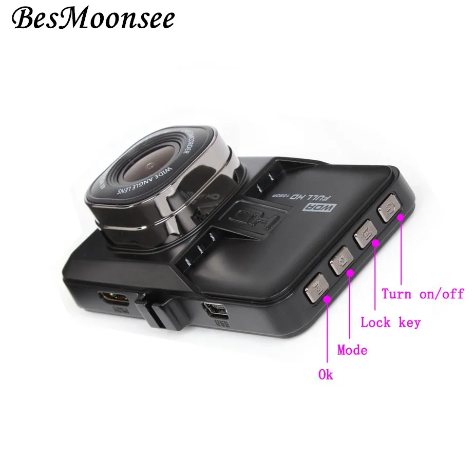 BesMoonsee Новый T626 1080P Full HD рекордер Автомобильный видеорегистратор Камера Novatek чип