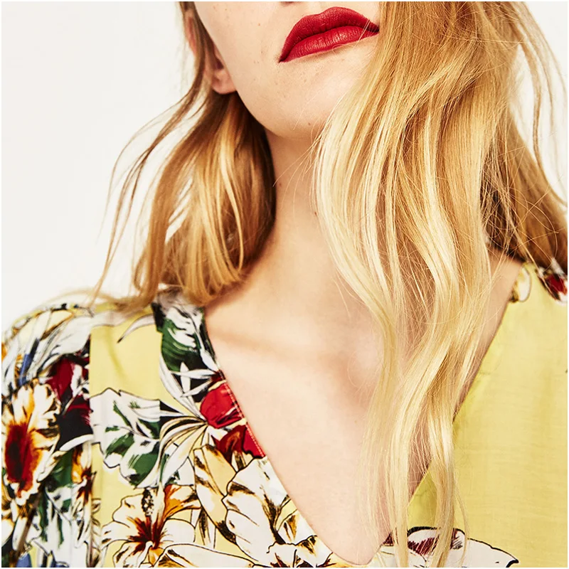 NYMPH женские рубашки блузки корейский офисный стиль 2017 роскошный бренд принт