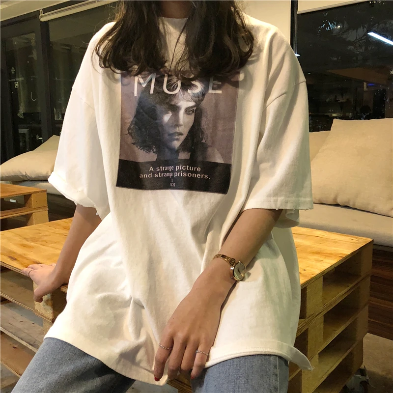 2 цвета весенние теплые футболки с круглым вырезом и коротким рукавом в Корейском