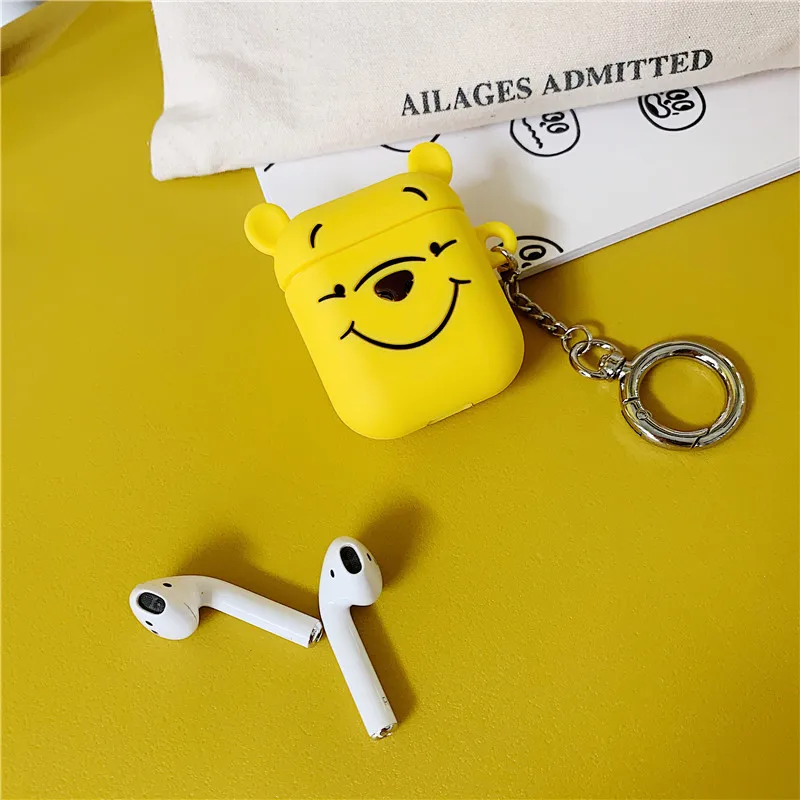 Style 6 Милый мультфильм Bluetooth беспроводные наушники чехол для AirPods Мягкий защитный чехол силиконовый для Apple Airpods гарнитура зарядка сумки - Цвет: Style 6