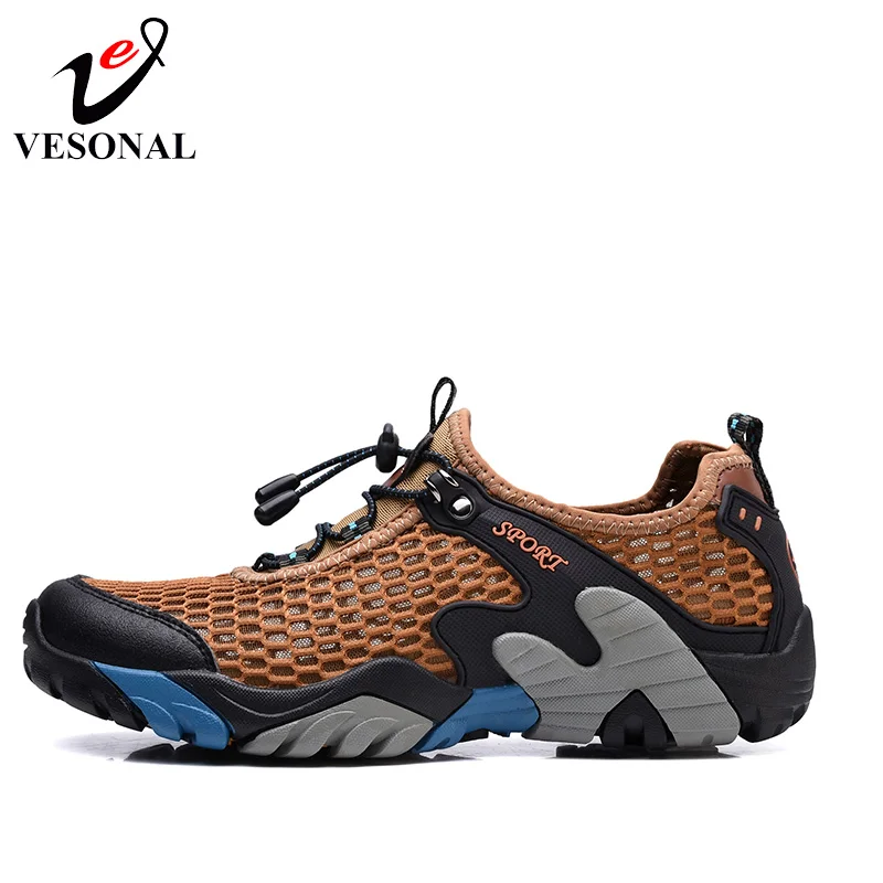 VESONAL Spring Summer Male Sneakers Mesh Shoes For Men Walking Breathable Soft Quality Casual Comfortable Designer Footwear 2018 | Обувь