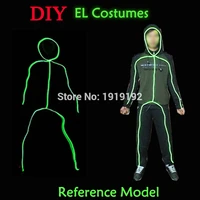 hot sales diy festival party clothes accessories by the style of matchstick men by dc 3v button driver for 10 color select