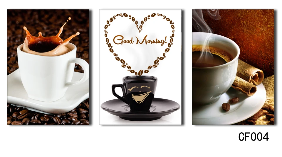 New Canvas Printing Coffee Bean 3 Pieces Home Decoration Picture On Wall For Living Room Restaurant CF004 | Дом и сад