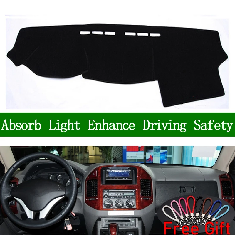 Противоскользящий коврик для приборной панели Mitsubishi Pajero Montero V77 V75 v73 2000 2006