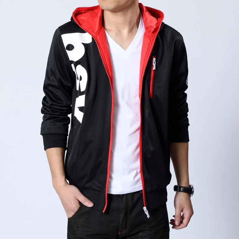 Осенняя мужская куртка с капюшоном в Корейском стиле обувь повседневном